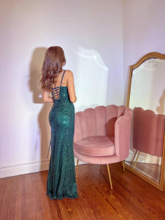 Vestido Tailandia verde esmeralda