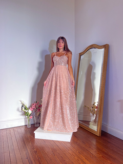 Vestido Venecia rosé gold - Coronadas De Gloria