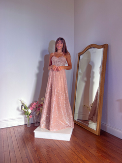 Vestido Venecia rosé gold