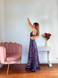 Vestido Versalles azul - comprar online