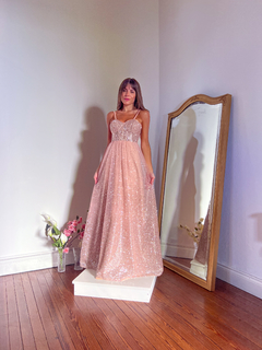 Vestido Venecia rosé gold on internet