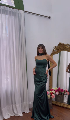 Vestido Gales verde - comprar online