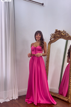 Vestido Cerdeña Fucsia - Coronadas De Gloria