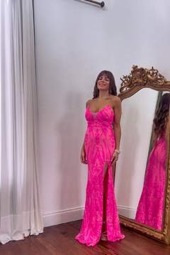 Vestido Fucsia na internet