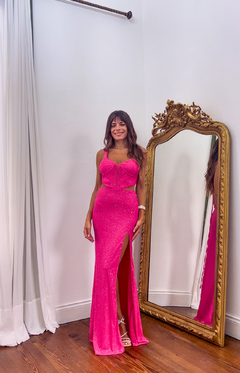 Vestido Alfonsina fucsia - comprar online