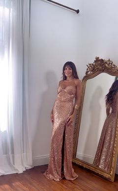 Vestido Atenas dorado en internet