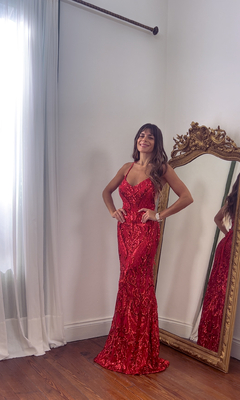 Vestido Menorca rojo - Coronadas De Gloria
