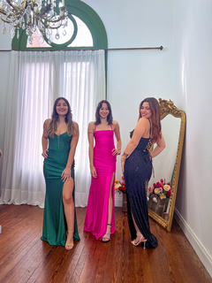 Vestido Mallorca verde con strass - tienda online