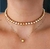 Ponto de luz com pérola dourada- corrente de ouro 18k - buy online