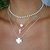 Colar com quartzo rosa bruto