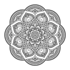 Adesivo Decorativo de Parede - Mandala com 60cm - Sala - 006ir - comprar online
