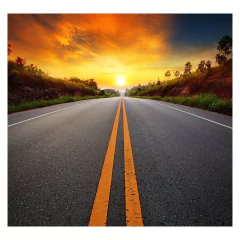 Papel de Parede Estrada Rodovia Paisagem Sala Painel Adesivo - 147pc - comprar online