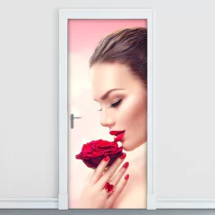 Adesivo Decorativo de Porta - Salão de Beleza - 1756cnpt