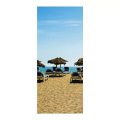 Adesivo Decorativo de Porta - Praia - Mar - 1887cnpt na internet