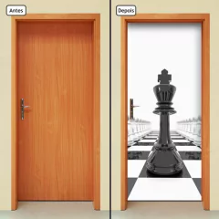 Adesivo Decorativo de Porta - Xadrez - 189cnpt - comprar online