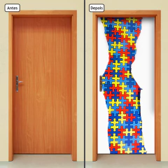 Adesivo Decorativo de Porta Autismo Psicologia Consultório Infantil - 2790mlpt - comprar online