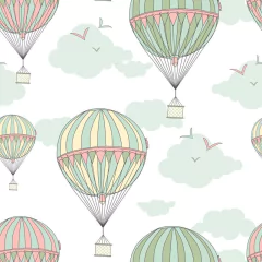 Papel de Parede Adesivo 3 Metros - Nuvens e Balões - Revestimento - 301ppb