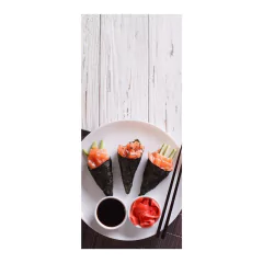 Adesivo Decorativo de Porta - Comida Japonesa - 882cnpt na internet