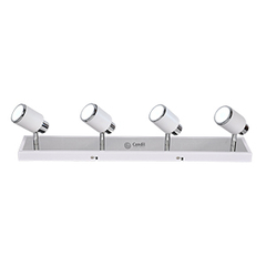 Aplique  cand cromo-blanco x4 GU10 LED