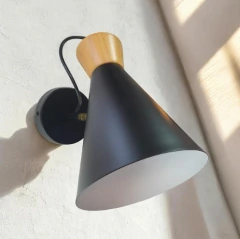Aplique madera E-27