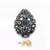 Anel Ginna Ródio Negro, Semi Jóia - Luxo24h Joias e Semijoias finas Online, Peças que transbordam Exclusividade!