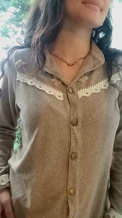Camisa de lanilla bordado Étnica - Etnica