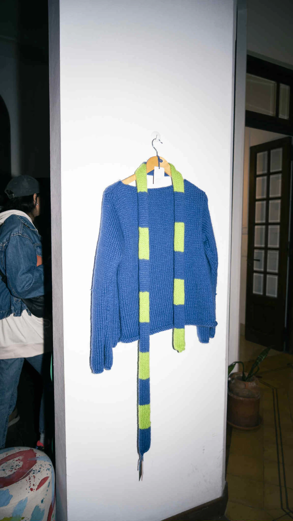 SWEATER CIELO + BUFANDA