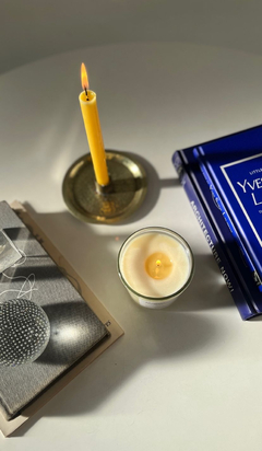 VELA FRASCO DE VIDRIO TRANSPARENTE - tienda online