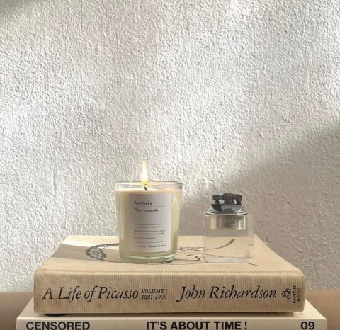 VELA FRASCO TRANSPARENTE