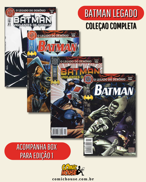 Batman - O legado do demônio - Coleção Completa - Formatinho Abril