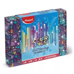MAPED COLOURING KIT GLITTERING COLOR PEPS 31 PIEZAS - comprar online