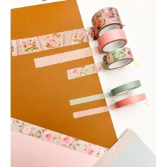 WASHI TAPE BOX 5 ROLLOS de 4mts ROSES EDITION en internet