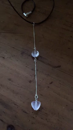 Gravatinha quartzo rosa