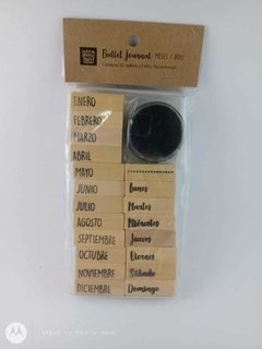Bullet Journal Meses/Días + 1 Mini Pad Color Negro