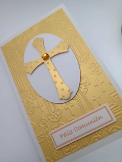 Tarjeta Cruz con óvalo - comprar online