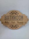 Cartel Bathroom 20 x 13,5 cm