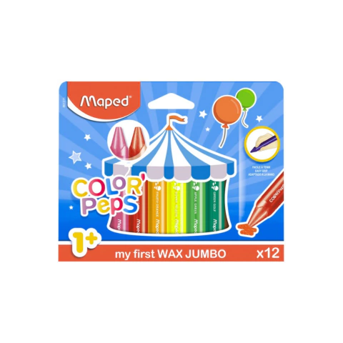 CRAYONES DE CERA MAPED JUMBO x12