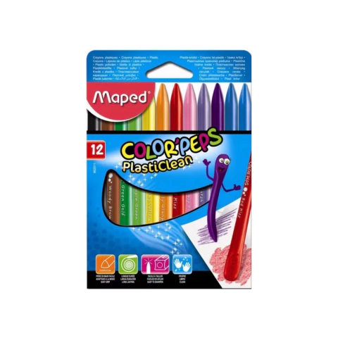 CRAYONES MAPED COLOR'PEPS PLAST. x12