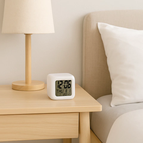 RELOJ DESPERTADOR DIGITAL CON LUZ LED COD 920-7062