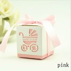 Caixa para doces CHÁ DE BEBÊ rosa 20 unids