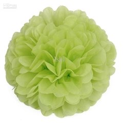 Pompom papel seda Verde - 28 cm