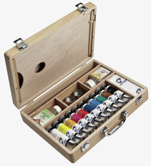 Estojo de tintas Van Gogh com 10 tintas + Acessórios. - Atelie das Artes