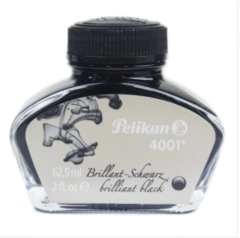 Tinta Para Caneta Tinteiro Pelikan 4001 62,5ml Preto Brilhante