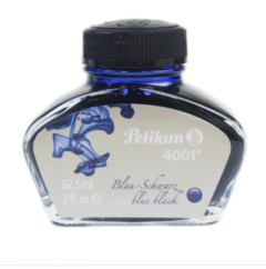 Tinta Para Caneta Tinteiro Pelikan 4001 62,5ml Azul Preto
