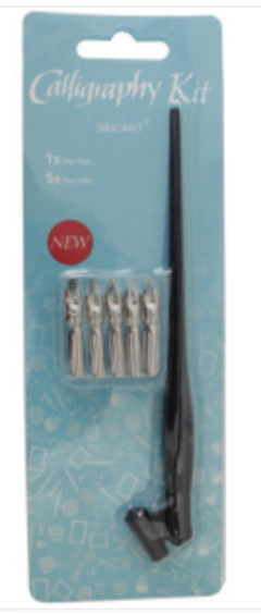 Kit Caligrafia Sinoart 5 Penas + Cabo Oblique