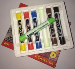Giz Pastel Seco Toison D`or Koh-i-nor 6 cores 8511 na internet