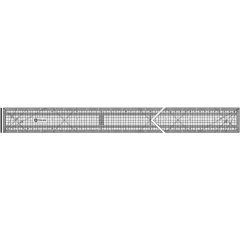 Régua Trident para corte e costura preta - Ref TRQ-60N
