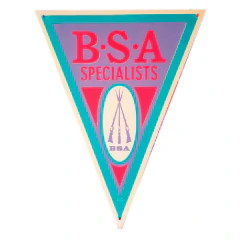 CARTEL CHAPA VINTAGE BSA