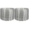 Concertina dupla galvanizada 40cm para 16 metros com kit - comprar online