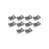 Concertina dupla galvanizada eletrificada 45cm para 10 metros - HF Metalúrgica